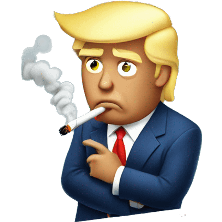 Donald trump smoking in a pool emoji