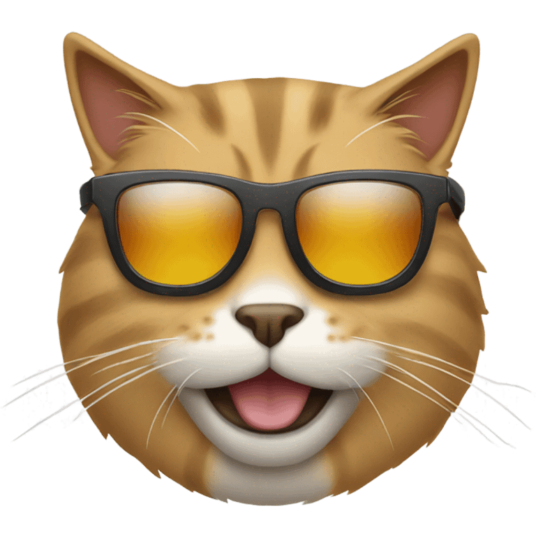 Cat with sunglasses emoji