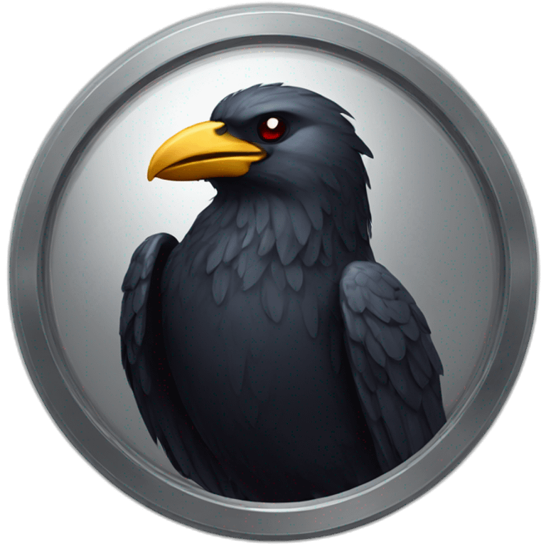 metal raven medal emoji