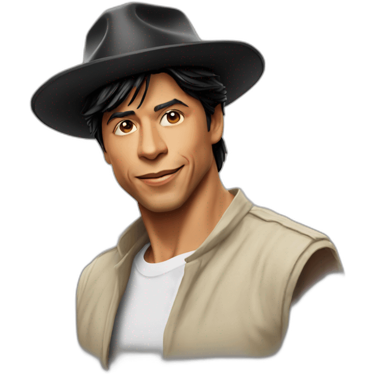 Srk with a hat emoji