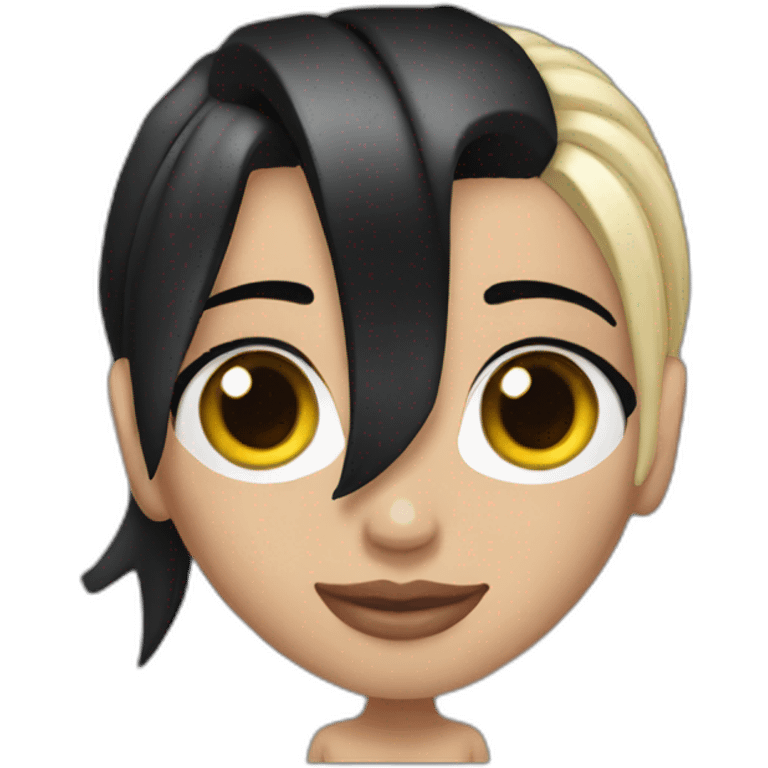 Eminem-with-black-hair-beauty-earring-girl emoji