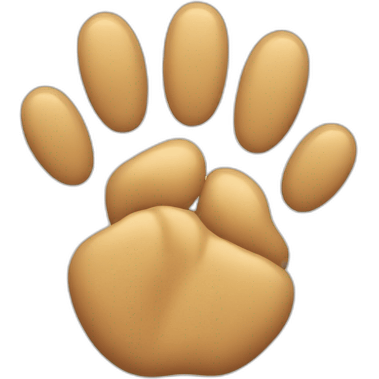 animal paw pointing emoji