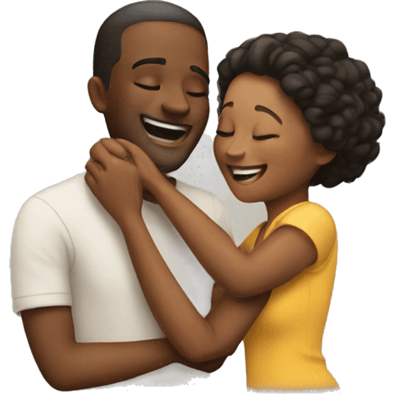 couple sharing a joyful moment emoji