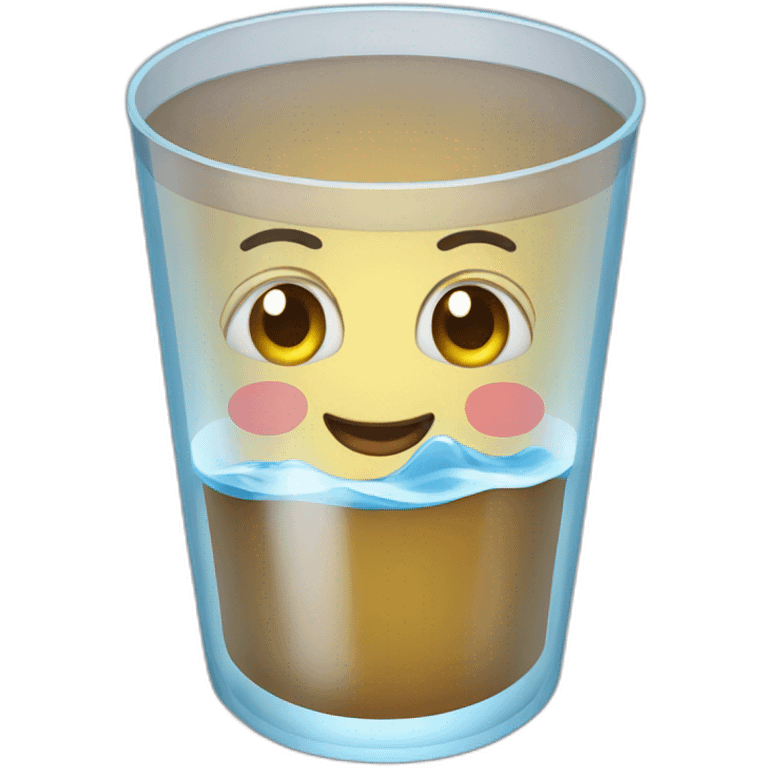 half full cup of water emoji