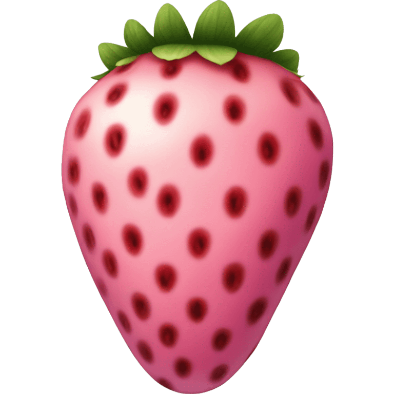 Pink strawberry emoji