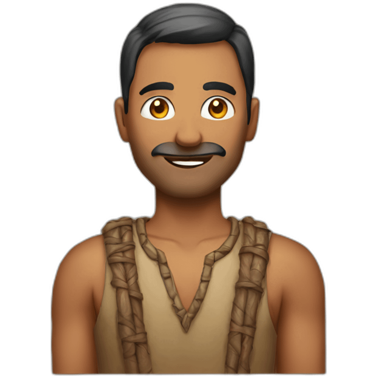 man with indian flga emoji