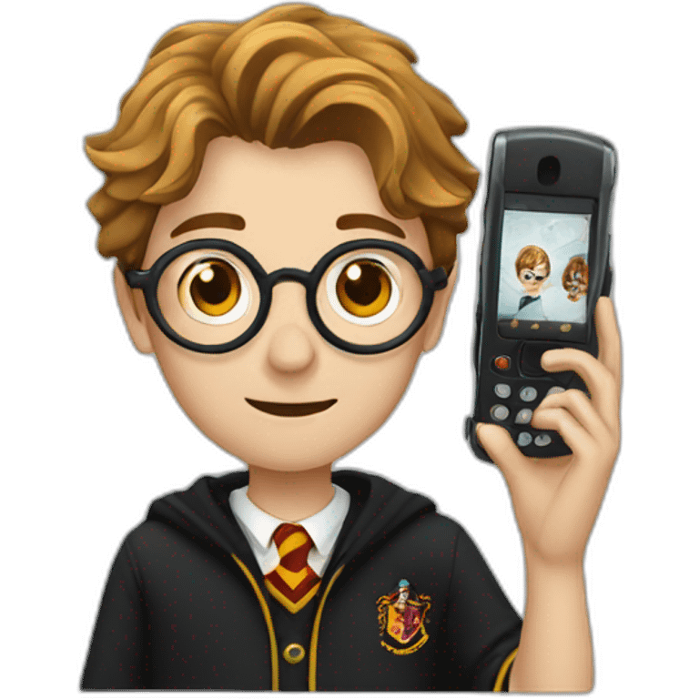 harry potter with a phone emoji