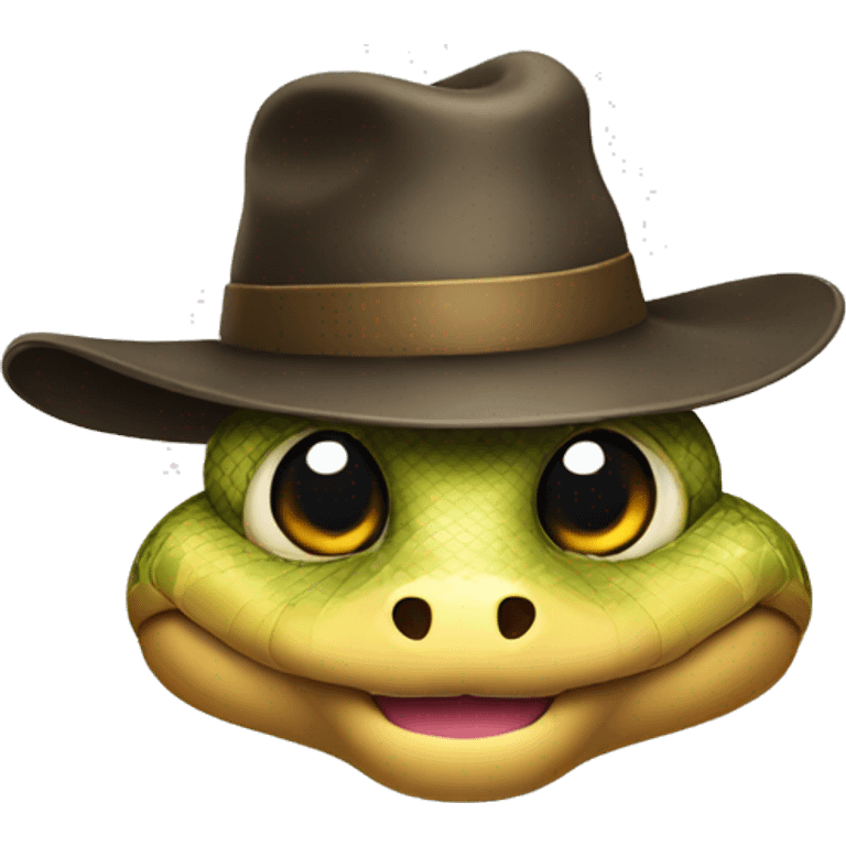 Snake with a hat emoji