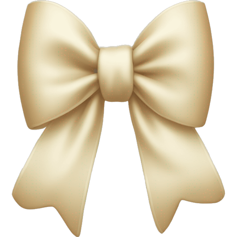 Cream bow  emoji