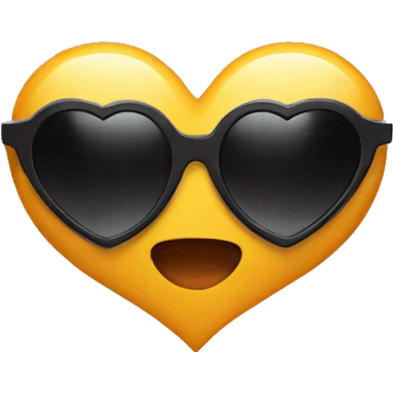 Heart with sunglasses  emoji