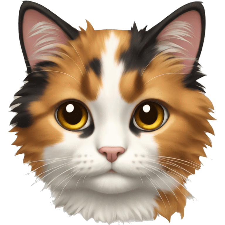 calico cat fluffy emoji