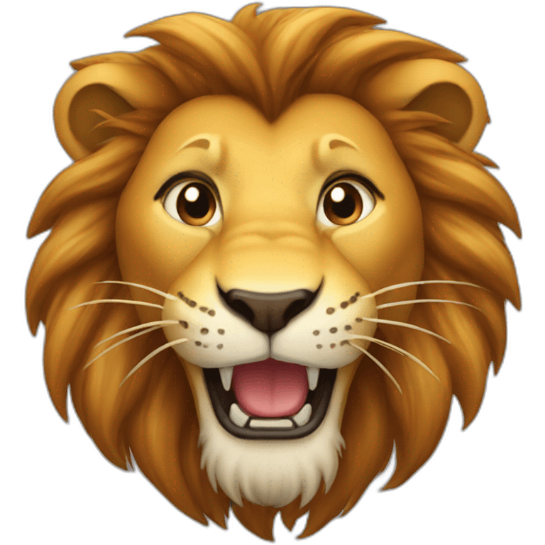 Lion smile emoji