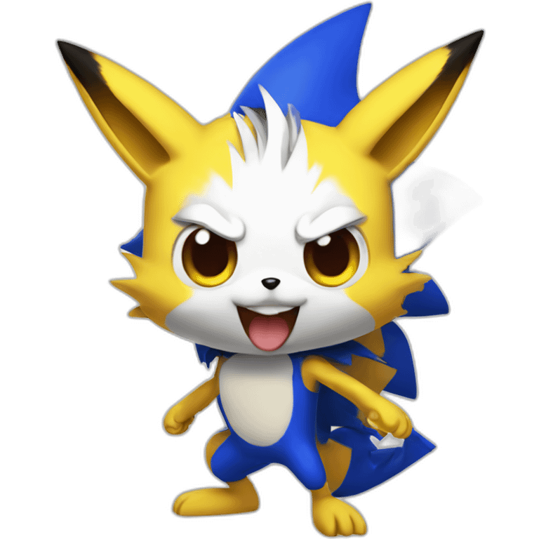 Sonic pikachu hybrid emoji