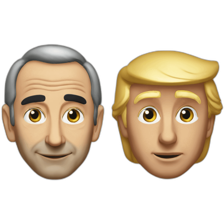 Donald trump and eric zemmour emoji