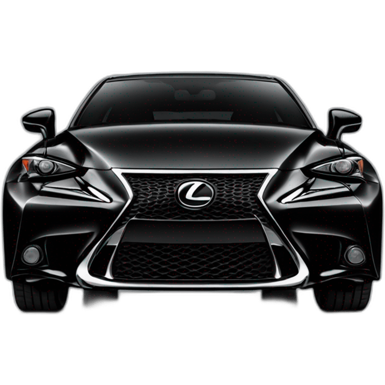 Lexus is 300h f sport black emoji