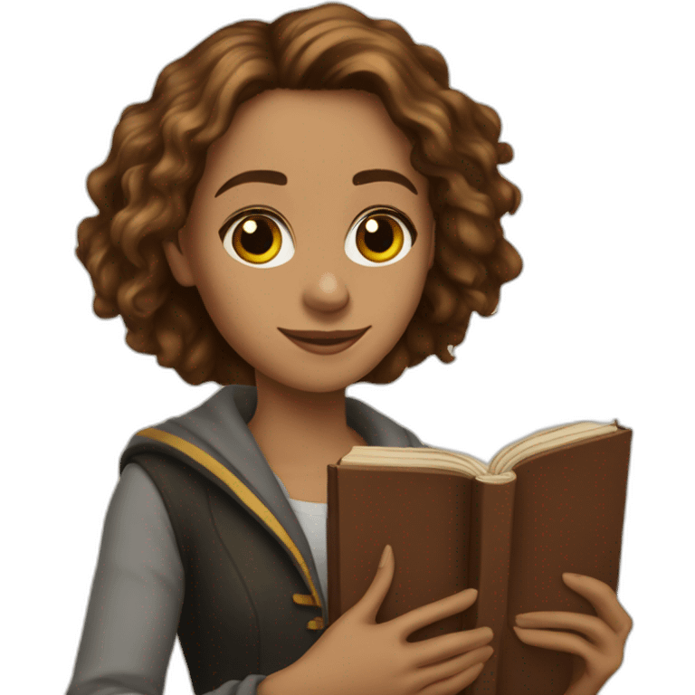 hermione-granger-with-a-book emoji