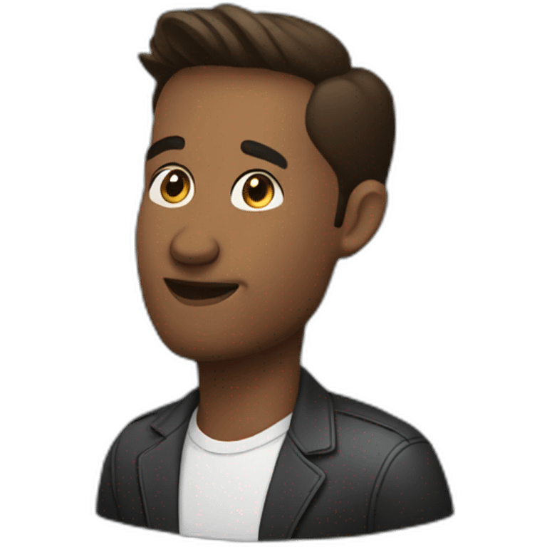 podcaster from the side emoji