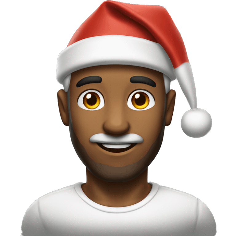 Handsome chiseled santa claus emoji