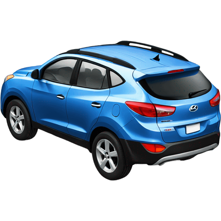 Blue Hyundai Tucson 2007 emoji