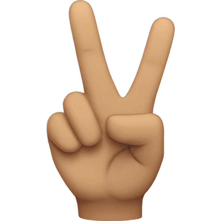 Peace sign with thumb extended out  emoji