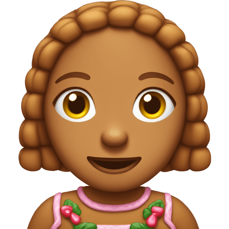 Gingerbread girl emoji