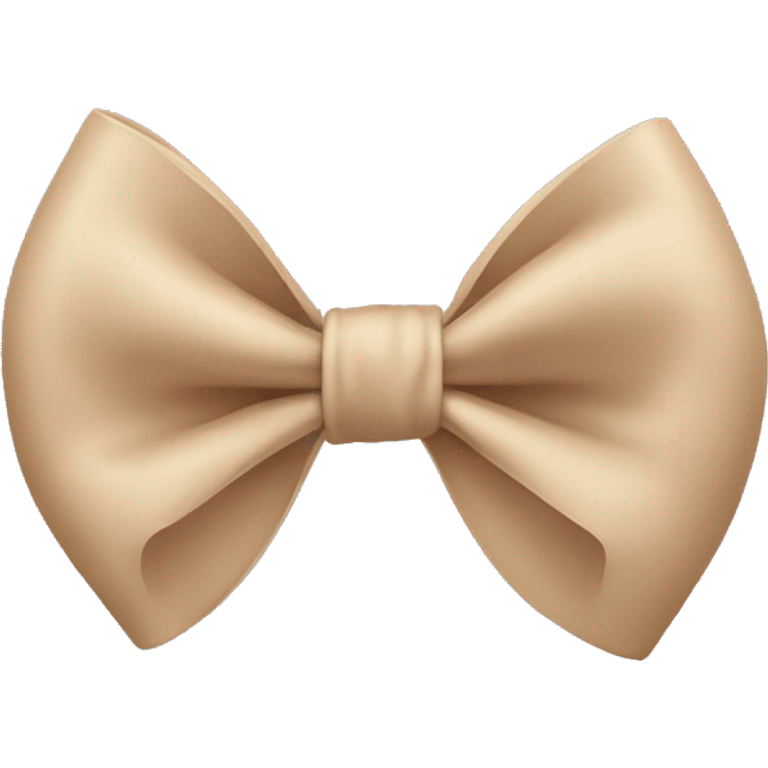 Beige bow emoji