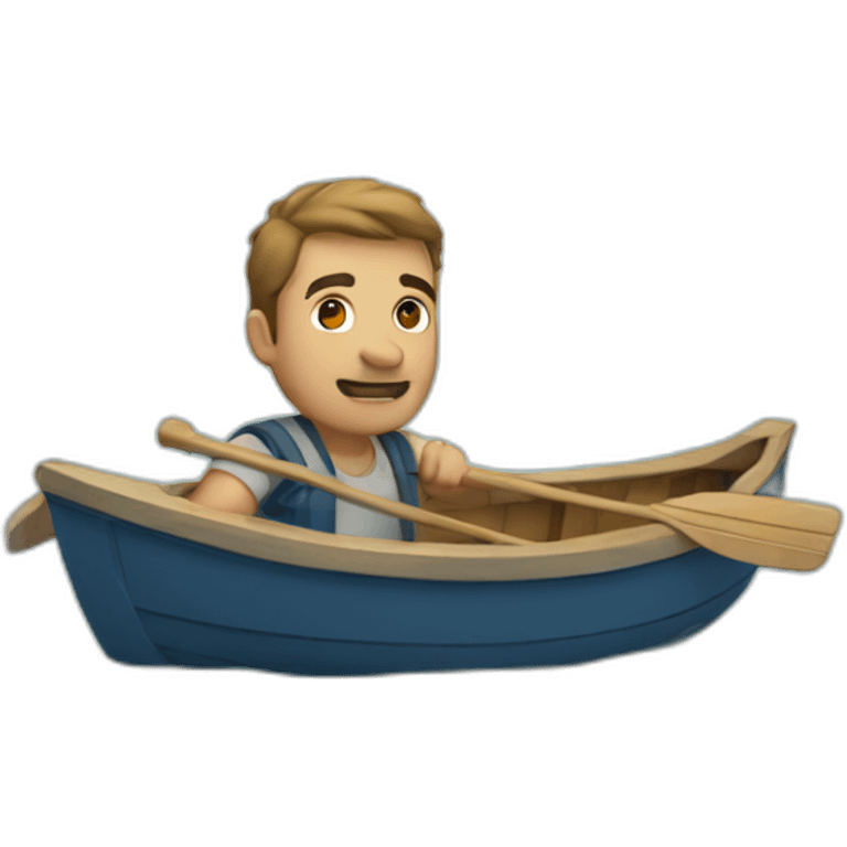 the guy in the boat emoji