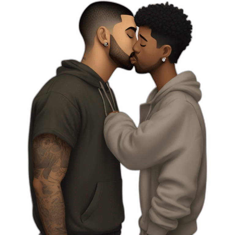 drake kissing 21 savage emoji