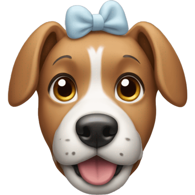 A dog wearing Mickey ears  emoji