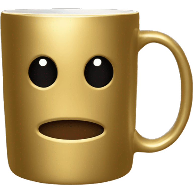 vintage Metallic Gold Coffee Mug emoji