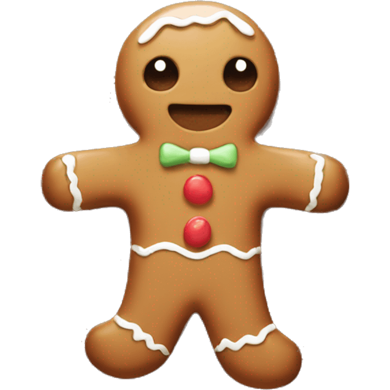 Gingerbread man emoji