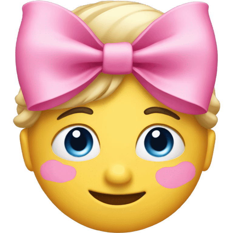 saluting emoji with a pink bow  emoji