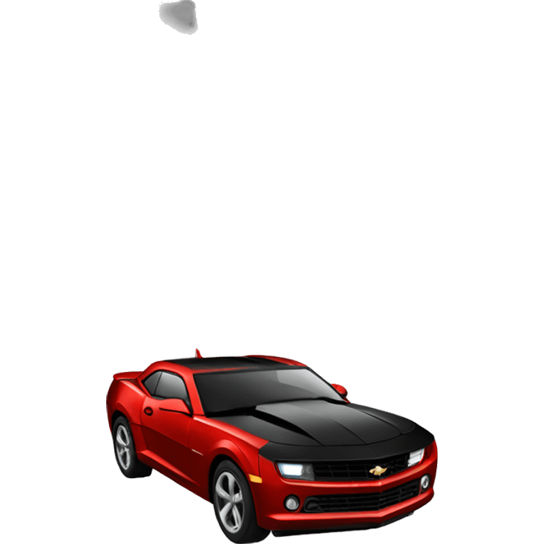 Camaro noir et rouge emoji