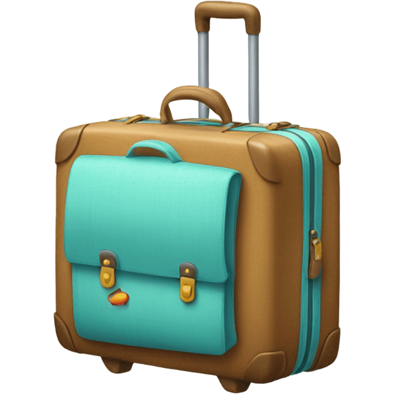 Suitcase and tote bag emoji