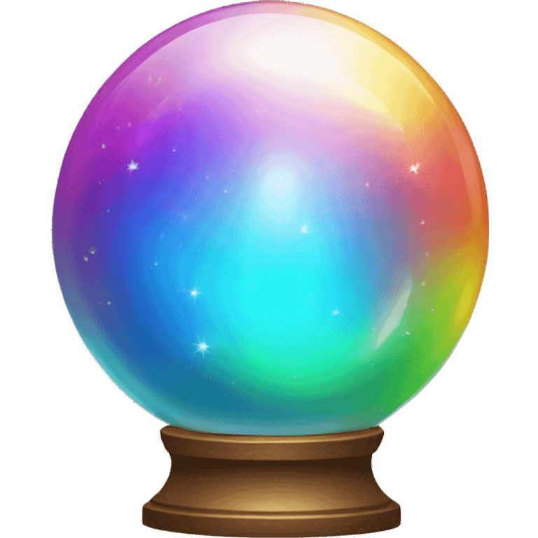 Rainbow crystal ball emoji