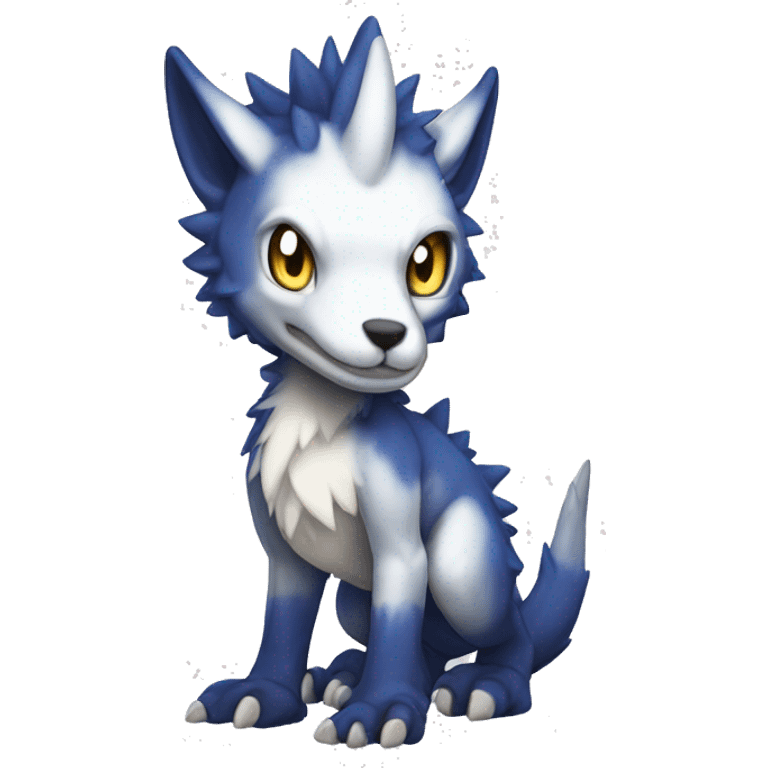 Cute Chibi Lombax-Sergal-Vernid-Fakemon full body emoji