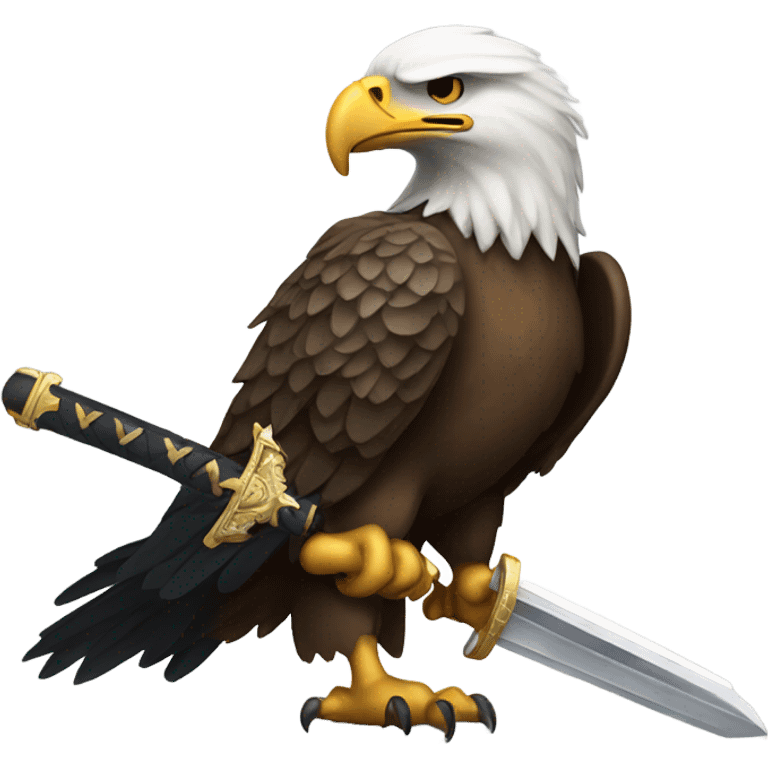 Eagle with sword emoji