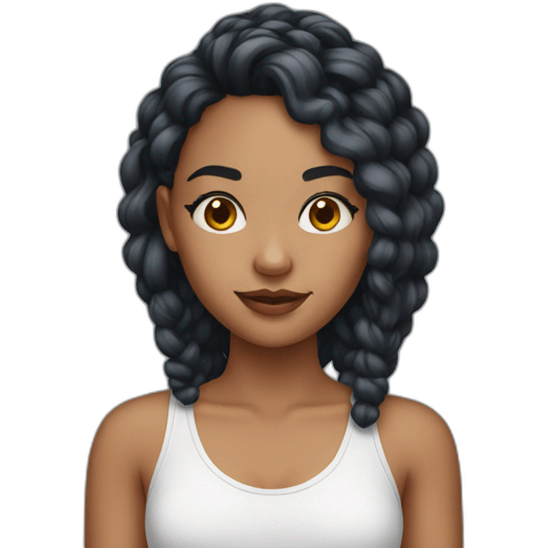 Mixed pretty girl emoji