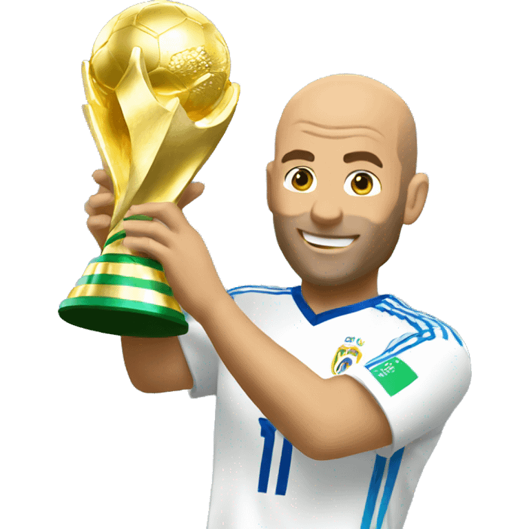 zidane holding world cup emoji