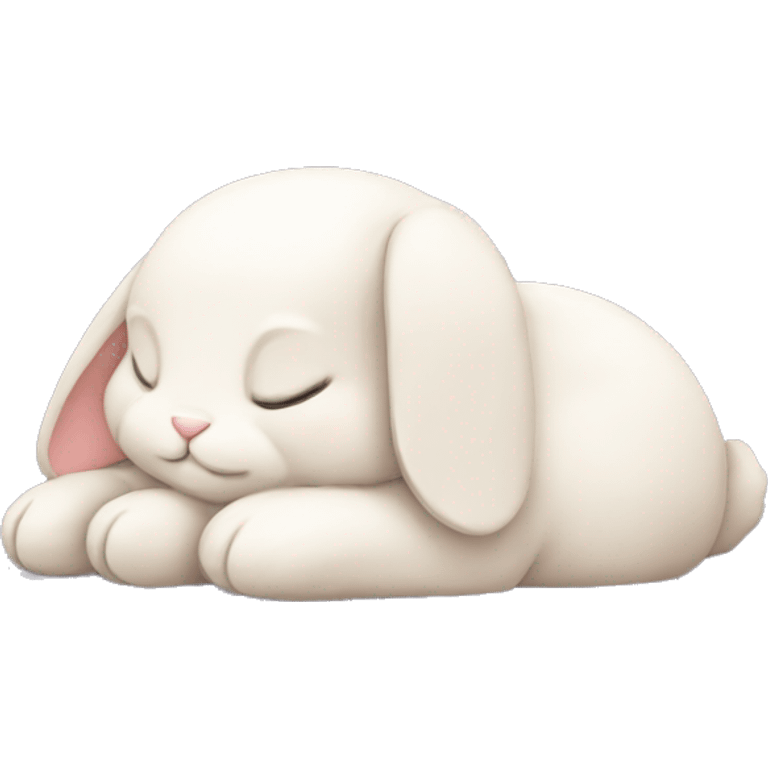 Cutest bunny sleeping emoji