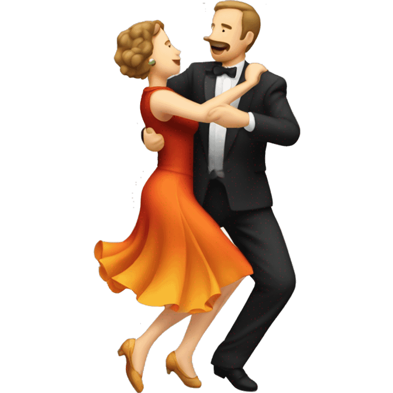 slow dancing tango swing voador emoji