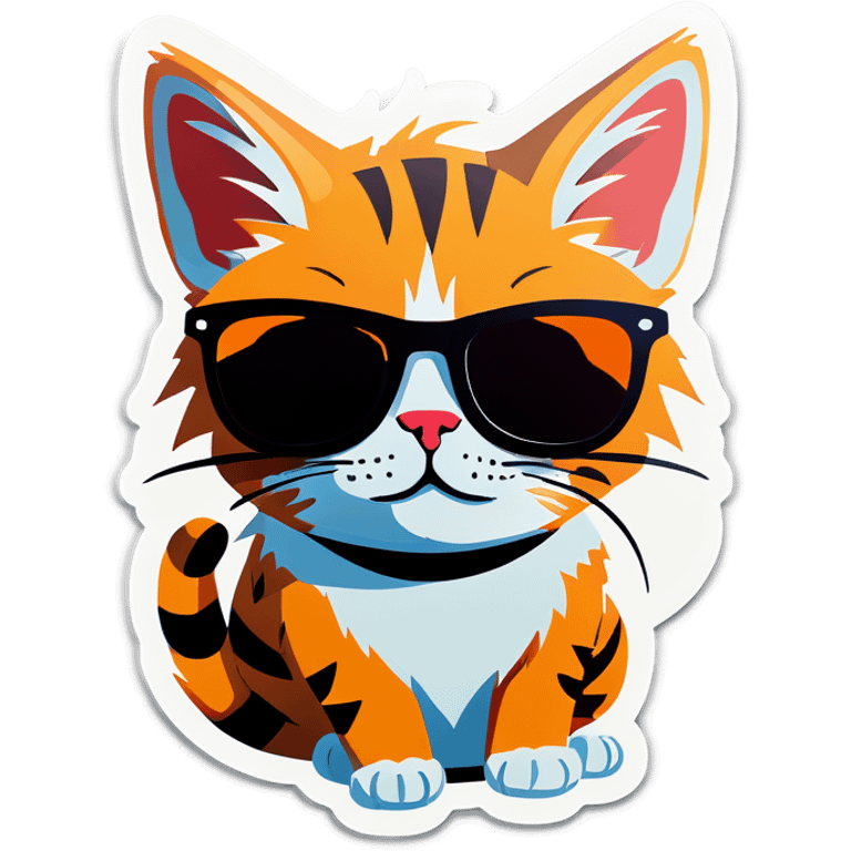 Cat with sunglasses emoji