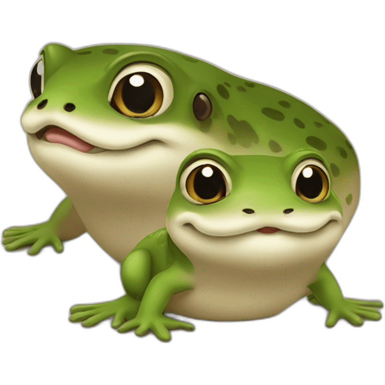 Grenouille et loutre emoji