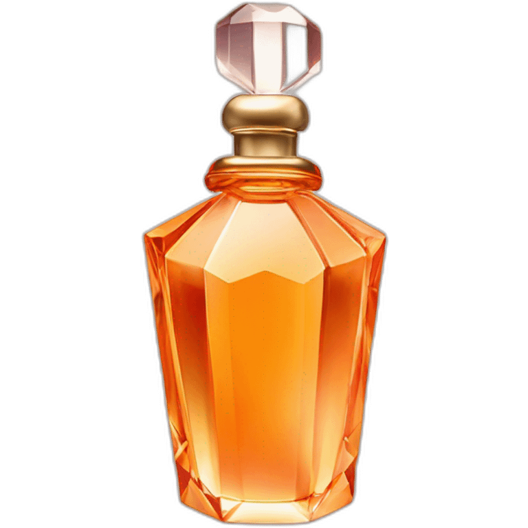 Iconic Octogonal Crystal Fragrance Bottle Orange Tint emoji