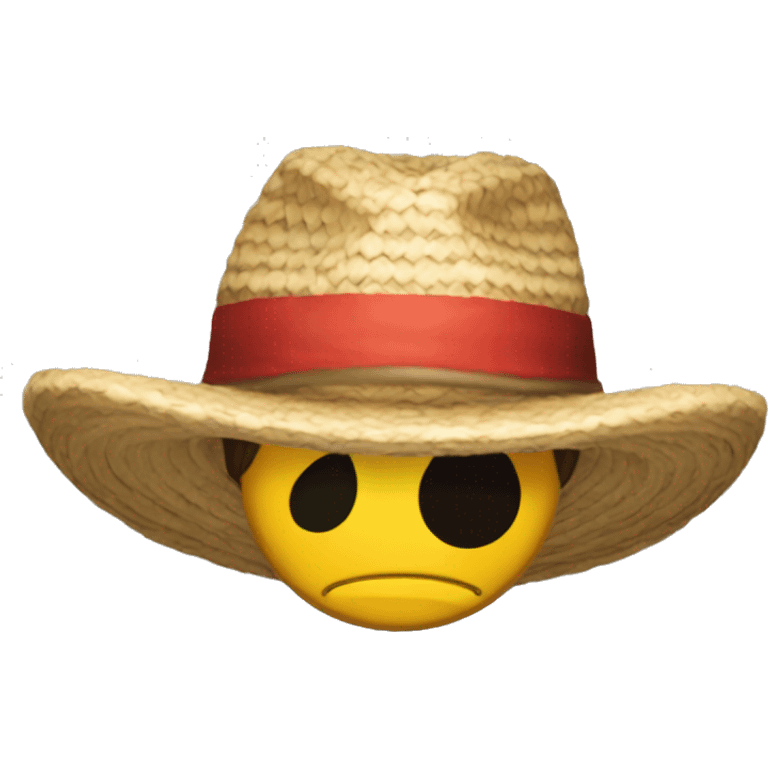 Alíen con sombrero de luffy emoji