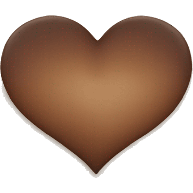 Brown ombre heart emoji