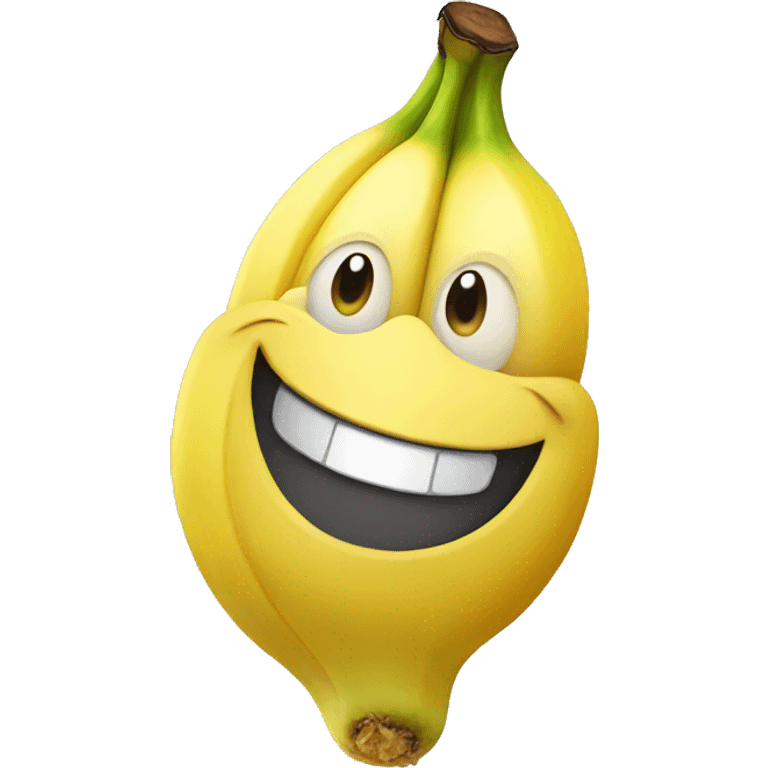 happy banana emoji