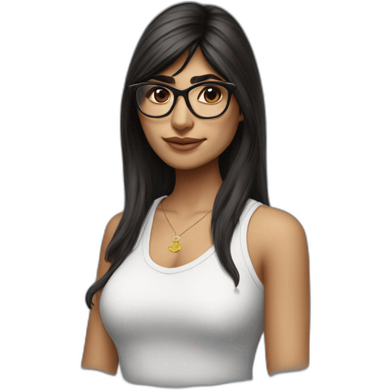 realistic mia khalifa wearing clothes emoji