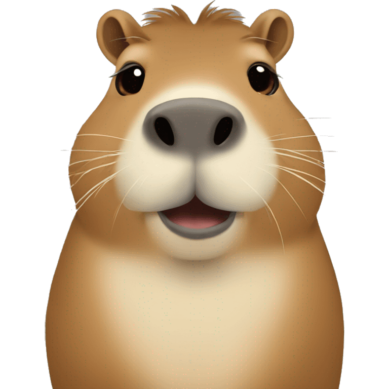 capybara with moustache  emoji