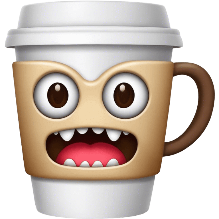 Kaffeebecher Monster emoji